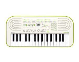 Casio SA-50 32-Key Mini Keyboard in White/Green