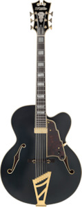 Dangelico Feature Section: D'Angelico Deluxe EXL1 Hollow Body Electric Guitar Midnight