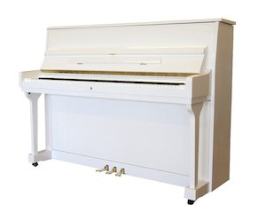 Kohler & Campbell 132cm Upright Piano White Polish