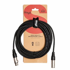 Stagg SMC6 XLR Microphone Cable – 20ft Black