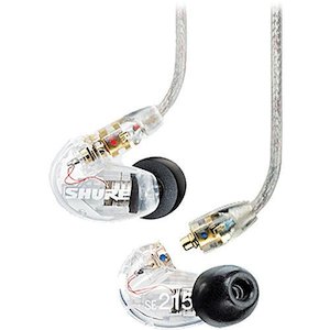 Shure: Shure SE215 Sound Isolating In-Ear headphones - Clear