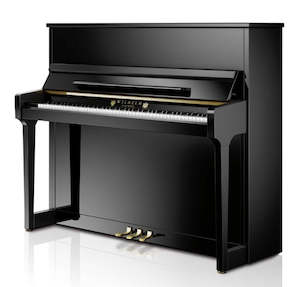 Schimmel W123 Traditional Upright Piano - Ebony Polish