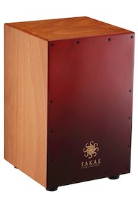 Sakae: Korg Sakae Cajon in Red Fade