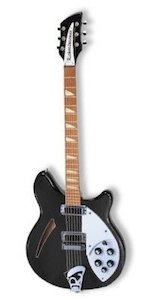 Rickenbacker 360 Semi-Hollow Electric Guitar Jetglo (21-Fret)