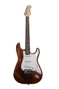 Newen: Newen Relic ST American Classic Electric Guitar Dark Wood