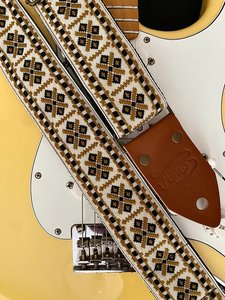 Atmos Nz Guitar Straps: Atmos Crossroads Guitar Strap Black Leather