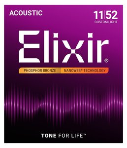 Elixir Nanoweb Acoustic Phosphor Bronze 11-52