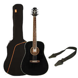 String: Ashton Acoustic Guitar (with steel strings, strap and bag)