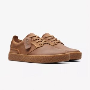 Products: Clarks Men’s Streethill Lace Dark Tan Leather Shoes