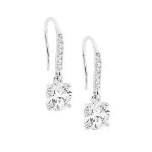 7MM CZ DROP EARRINGS - Max Wilson Diamond Jeweller, Diamond Ring Specialists
