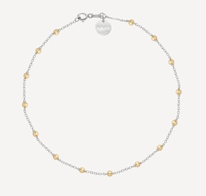 ALONGQUIN TWO-TONE ANKLET, STERLING SILVER AND GOLD-PLATE - Max Wilson Diamond J&hellip;