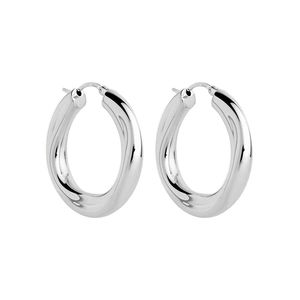 Stunning Wave Style Earrings In Silver - MW Diamond Jeweller