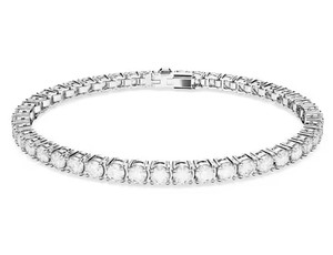 Products: SWAROVSKI MATRIX TENNIS BRACELET WHITE - Max Wilson Diamond Jeweller, Diamond Ring Specialists