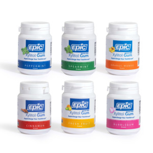 Epic Xylitol Chewing Gum Bottles - 50 pieces