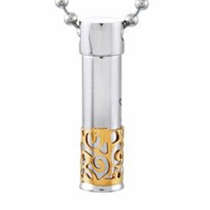 All Items - My Angel Cremation Jewellery Cremation or Keepsake Jewellery and Urns for ashes: Sliding Koru Cylinder – Gold