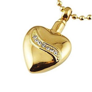 Elegant Ribbon Heart – Gold