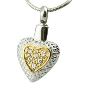 All Items - My Angel Cremation Jewellery Cremation or Keepsake Jewellery and Urns for ashes: Two hearts as one