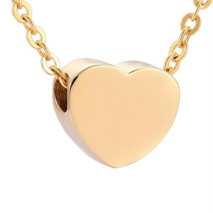 All Items - My Angel Cremation Jewellery Cremation or Keepsake Jewellery and Urns for ashes: Gold Sliding Heart