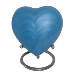 All Items - My Angel Cremation Jewellery Cremation or Keepsake Jewellery and Urns for ashes: Blue Waves Heart