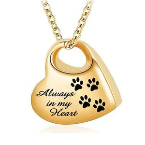 All Items - My Angel Cremation Jewellery Cremation or Keepsake Jewellery and Urns for ashes: Forever Resting – Gold Pet