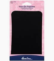 Products: Iron on patch - Black - Bernina Sewing Centre Tauranga