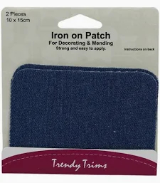 Products: Iron on patch - Dark Denim - Bernina Sewing Centre Tauranga