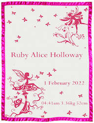 All Blankets: 100% Cotton customized kids Blanket - Butterfly Fairy