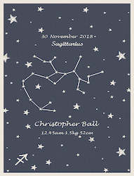 All Blankets: Personalized Merino blanket - Zodiac