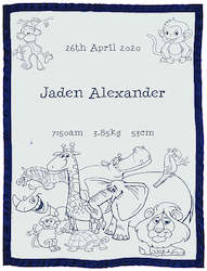 All Blankets: Customized Cotton Blanket (with Satin option) - Zoo