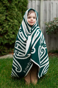 Personalised Merino blanket - Kowhaiwhai