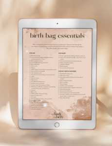 Free Resources: Birth bag essentials: What to pack
