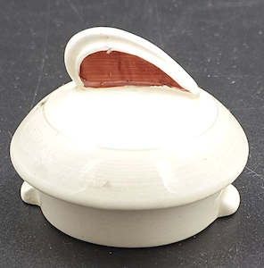 Lid: Susie Cooper - Banding, Red 479 - Lid, Small