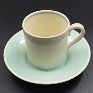 Duo, Demitasse: Susie Cooper - Blue Band - Demitasse Duo