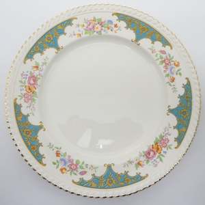 Johnson Brothers - Floral Sprays and Teal Shields - Dinner Plate