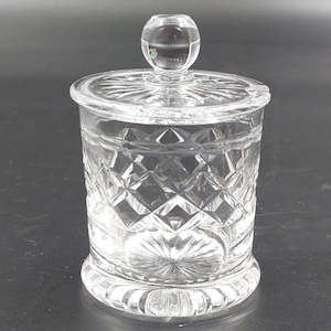 Crystal And Glass: Stuart Crystal - Diamond Band - Preserve Pot