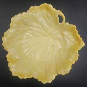 China Brand Carlton Ware England: Carlton Ware - Yellow - Leaf-shaped Dish