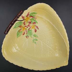 China Brand Carlton Ware England: Carlton Ware - Apple Blossom, Yellow - 1617/9 Triangular Tray