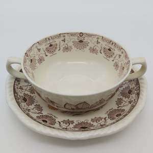 China Brand Adams England: Adams - Cornwall - Soup Bowl and Saucer