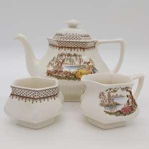 Adams - Du Barry Teapot with Antoinette Milk and Sugar - Tea Service