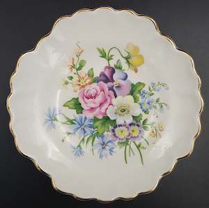 China Brand Adderley England: Adderley - Floral Spray - Trinket Dish