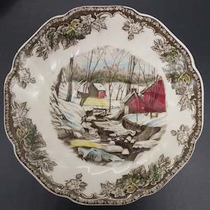 China Brands I J: Johnson Brothers - The Friendly Village: The Ice House - Saucer