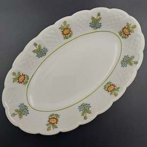 China Brand Cauldon England: Cauldon - June Garden - Oval Dish
