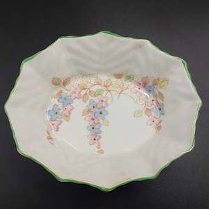 Bell China - Pink and Blue Flowers - Trinket Dish