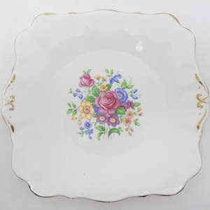 Bell China - Floral Sprays - Cake Plate