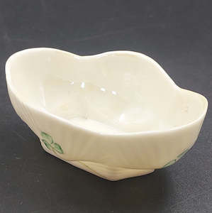 China Brand Belleek Ireland: Belleek - Clover - Condiment Dish