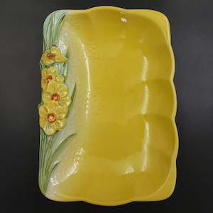 China Brand Beswick England: Beswick - Springtime, Narcissi - 1709 Rectangular Dish