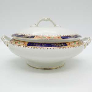 China Brand Burleigh Ware England: Burleigh - Satsuma - Lidded Serving Dish
