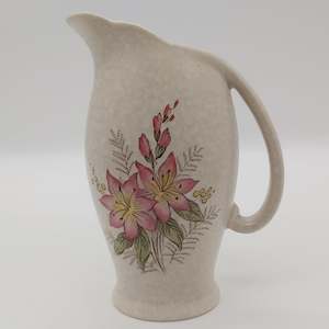 Crown Devon - Pink Flowers - Jug with Green Interior