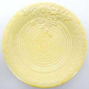 China Brand Crown Devon England: Crown Devon - Garden Path, Yellow - Round Dish