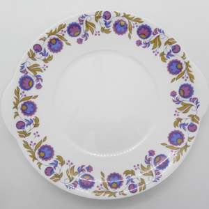China Brand Elizabethan England: Elizabethan - Fleur Bleue - Cake Plate